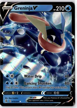 Greninja V 073/264 Fusion Strike Holo Ultra Rare Pokemon Card TCG English NM - Image 1