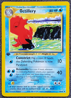 1st Edition Octillery - Neo Revelation - #34/64 - Vintage Pokemon Card 2001 WOTC - Image 1