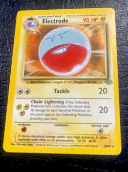 Electrode - NM Non Holo Rare - Vintage 18/64 English Jungle Pokemon Card Mint * - Image 1