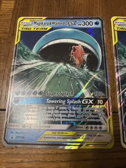 Pokemon Magikarp & Wailord GX Tag Team SM166 Holo Black Star Promo Jumbo Card - Image 3