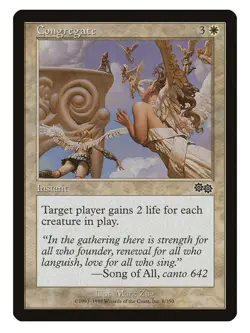 Congregate MTG Urza's Saga Common LP Lightly Played Single Card - Image 1