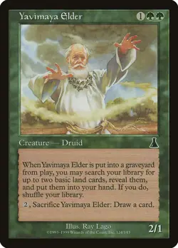 Yavimaya Elder Urza's Destiny HEAVILY PLD Green Common MAGIC MTG CARD ABUGames - Image 1