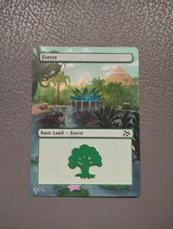 Forest #290 MTG Aetherdrift Hand Painted Borderless Extended Full Altered Art - Image 1
