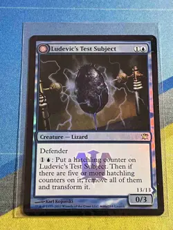 Magic the Gathering MTG Innistrad Launch Promo LUDEVIC'S TEST SUBJECT Foil - Image 1