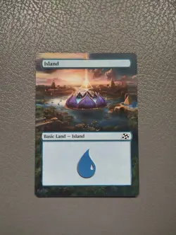Island #281 MTG Aetherdrift Hand Painted Borderless Extended Full Altered Art - Image 1
