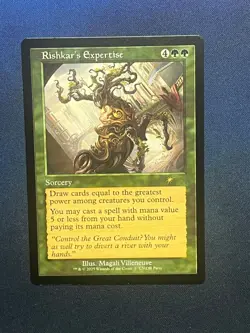 MTG Rishkar's Expertise Retro Frame WPN & Gateway Promo Magic the Gathering TCG - Image 1