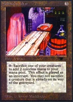 Ashnod's Altar Antiquities Magic mtg Light Play, English x1 - Image 1