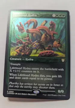 1x Lifeblood Hydra Etched Foil NM - MTG CMM Magic x1 - Image 1
