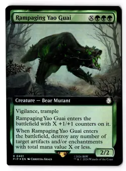 Rampaging Yao Guai (Extended Art) 401 Universes Beyond: Fallout Foil NM - Image 1