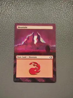 Mountain MTG Lorwyn Eclipsed Hand Painted Borderless Extended Full Altered Art - Image 1