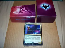 Night of the Ninja Planechase Anthology Deck w Box Sakashima's Student Ink-Eyes - Image 1