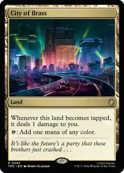MTG City of Brass NM ** Teenage Mutant Ninja Turtles Eternal ** - Image 1