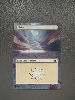 Plains MTG Modern Horizons 3 Hand Painted Borderless Extended Full Altered Art - Image 1