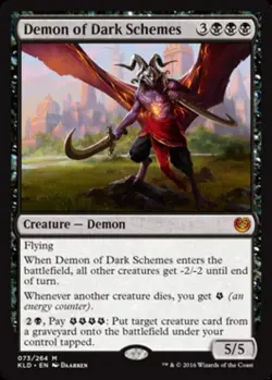 x1 Demon of Dark Schemes M MTG Kaladesh M/NM, English - Image 1