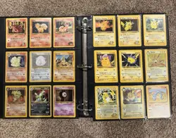 Huge Vintage WOTC Pokemon Card Binder With 61 Holos! Charizard Included! 🔥💎 - Image 2
