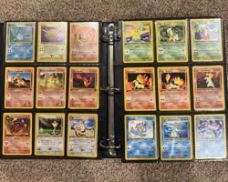 Huge Vintage WOTC Pokemon Card Binder With 61 Holos! Charizard Included! 🔥💎 - Image 3