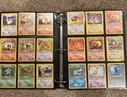 Huge Vintage WOTC Pokemon Card Binder With 61 Holos! Charizard Included! 🔥💎 - Image 5