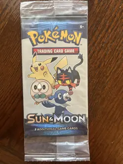 NEW POKEMON TRADING CARD GAME SUN & MOON 3 ADDITIONAL GAME CARDS 1 PACK Sealed - Image 1