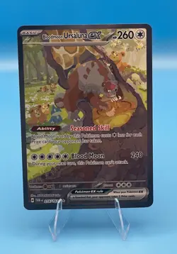 Pokemon TCG Bloodmoon Ursaluna EX Twilight Masquerade Card 216/167 SIR - Image 1