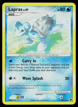 Pokemon Card - Lapras Great Encounters 21/106 Rare - Image 1