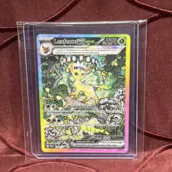Leafeon ex 144/131 Special Illustration Prismatic Evolutions Pokemon NM (LOOK) - Image 1