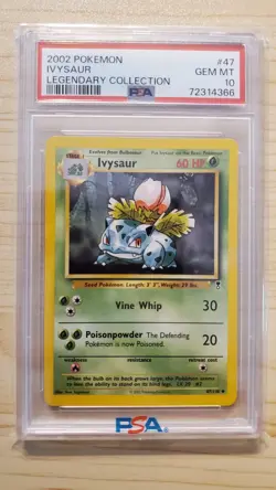 2002 Pokemon Legendary Collection Ivysaur 47/110 PSA 10 - Image 1