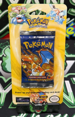 1999 Pokemon WOTC 1st Ed. Base Set Shadowless Single Pack Blister [Charizard] - Image 1