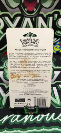 1999 Pokemon WOTC 1st Ed. Base Set Shadowless Single Pack Blister [Charizard] - Image 2