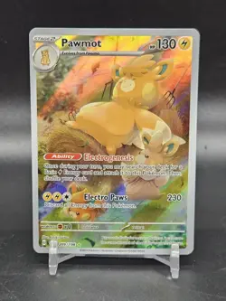 Pawmot 209/198 Holo Illustration Rare Scarlet & Violet Base Set Pokemon Card - Image 1