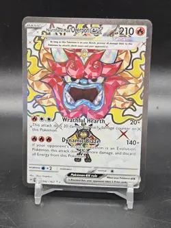 Pokemon TCG Hearthflame Mask Ogerpon EX 192/167 Twilight Masquerade Ultra Rare - Image 1