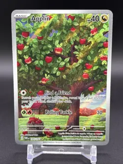APPLIN 2024 POKEMON S&V TWILIGHT MASQUERADE ILLUSTRATION RARE 185/167 - Image 1