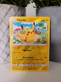 2017 Near Mint Pikachu Crimson Invasion Reverse Holo Pokemon 30/111 - Image 1