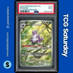 2023 POKEMON SV 151 #174/165 NIDOKING ILLUSTRATION RARE PSA 9 - Image 1