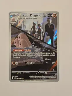 Team Rocket's Dugtrio 239/217 Pokemon TCG Ascended Heroes Illustration Rare - Image 1