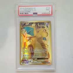 Pokemon Dragonite EX Full Art Holo Evolutions 106/108 PSA 9 Ultra Rare 2016 - Image 1