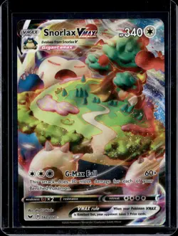 Pokemon SWSH01: Sword & Shield Base Set Snorlax VMAX 142/202 - Image 1