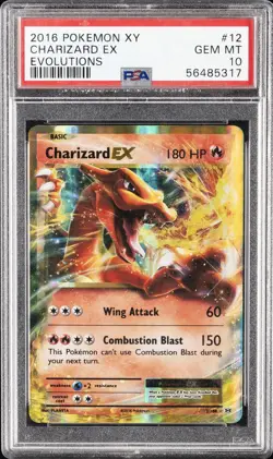 2016 POKEMON XY EVOLUTIONS #12 CHARIZARD EX PSA 10 - Image 1