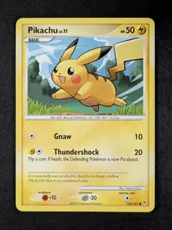 2009 Pokemon PIKACHU #120/147 Platinum Supreme Victors Unlimited Common English - Image 1