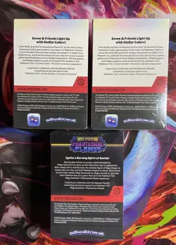 Pokemon TCG 2 Prismatic Evolutions 1 Phantasmal Flames Booster Bundle Lot of 3 - Image 2