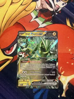 2025 Pokemon Stamped Prize Pack Series 7 Iron Thorns ex #77 Near Mint Holo - Image 1