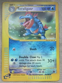 Pokemon Base Set Expedition # 46/165 Reverse Holo FERALIGATR (Not Played) - Image 1