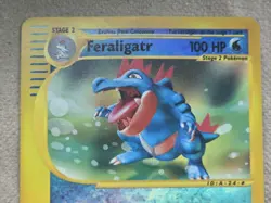 Pokemon Base Set Expedition # 46/165 Reverse Holo FERALIGATR (Not Played) - Image 2