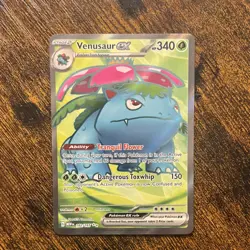 🔥Venusaur EX #182/165 Full Art HOLO 2022 Pokemon SV: Scarlet & Violet 151🔥 - Image 1
