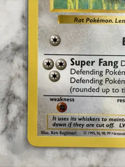 Raticate 040/102 Base Set (Shadowless) Regular Pokemon Wizards - Image 5