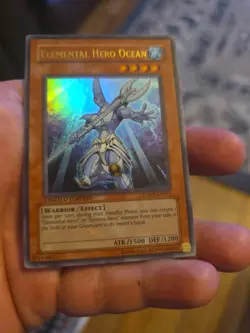 1996 Yugioh Elemental Hero Ocean # Jump-en013 - Image 4