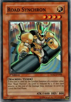 Yugioh Road Synchron 5DS2-EN006 1st Edition Super Rare NM - Image 1