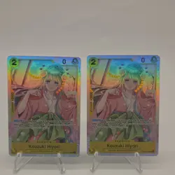 Bandai One Piece Kouzuki Hiyori OP06-106 SR Holo Wisdom EN Lot of 2 - Image 1