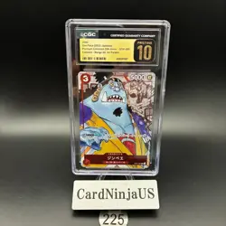 CGC 10 PRISTINE Jimbei Parallel ST01-005 C 25th Edition ONE PIECE Card Game 225 - Image 1