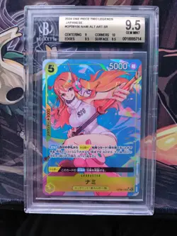 BGS 9.5 2024 ONE PIECE TWO LEGENDS JAPANESE NAMI ALTERNATE ART OP08-106 - Image 1
