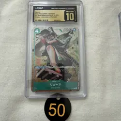 CGC 10 PRISTINE Ryuma P-072 One Piece card Promo P Best Selection Vol. 3 50 - Image 1